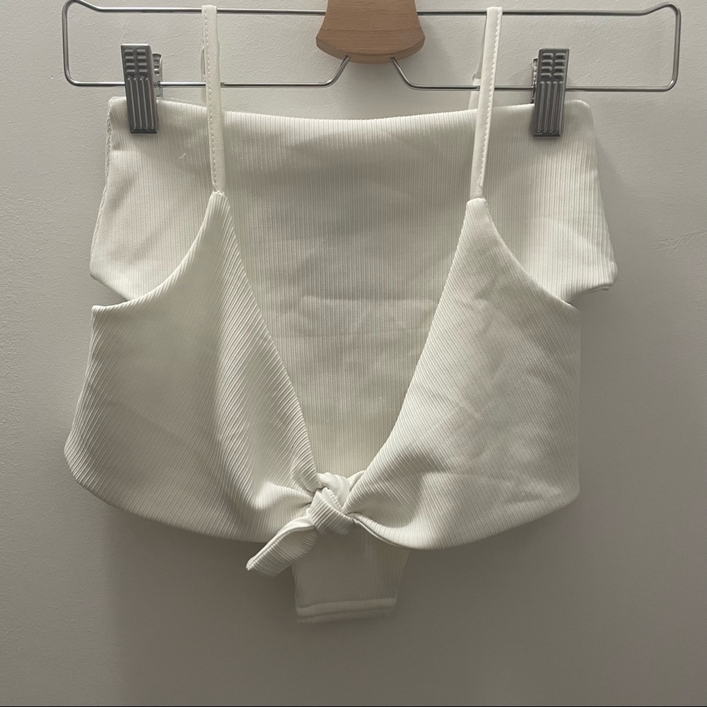 Princess Polly 2 Pc White Bikini Size 2